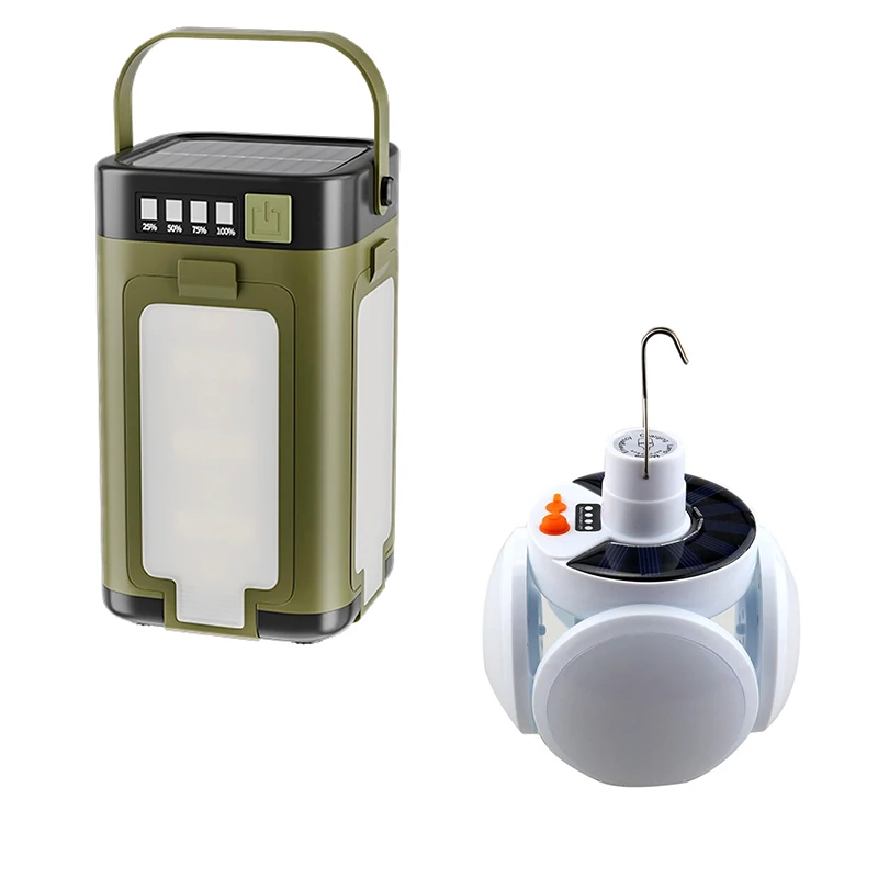 折りたたみ式-led-キャンプライトソーラー充電式テントランプマグネットフック付きポータブル緊急懐中電灯車の修理屋外用