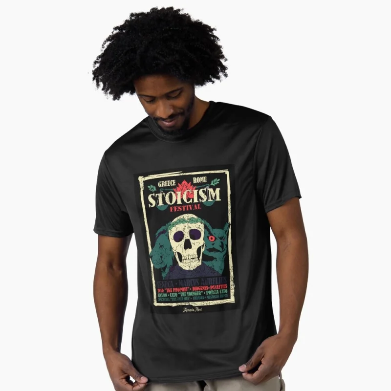 

Stoicism Metal 0331 Amor fati stoic philosophy Gift t shirt for men 100% cotton printed Graphic Clothes Large size Tops S-6XL