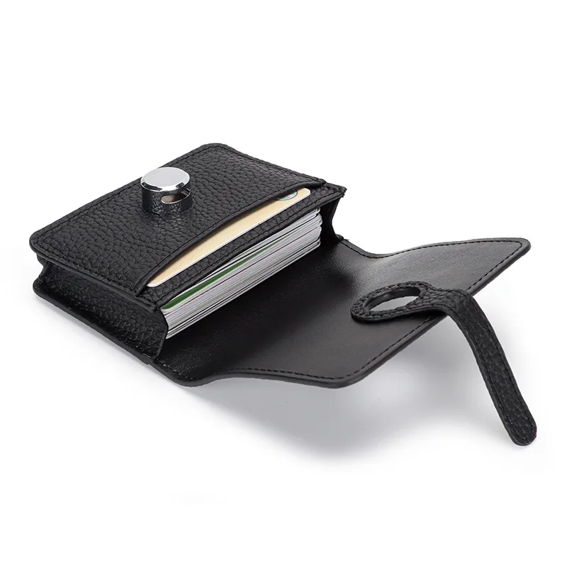 Genuine Leather Card Holder High Quality Women\'s Wallets and Purses 2022 New Fashion Female Hasp Solid Cash Pocket Money Bag