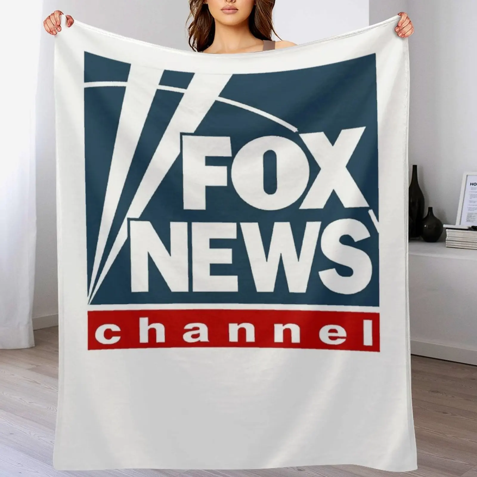 F O X NEWS Logo Classic T-Shirt Throw Blanket No Pilling Soft Warm Blanket for Bed