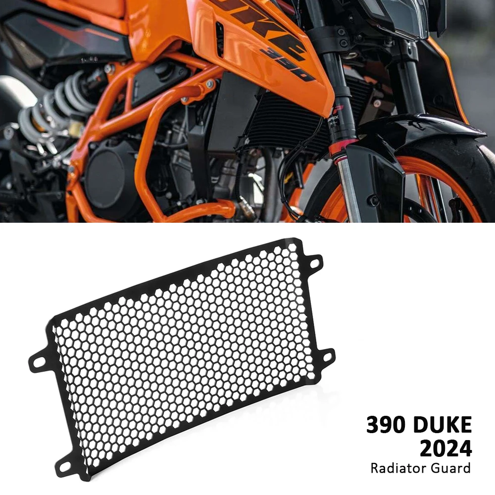 

New Motorcycle Black Radiator Guard Protection Grille Grill Cover For 390 Duke 390Duke 390DUKE 390 DUKE 2024