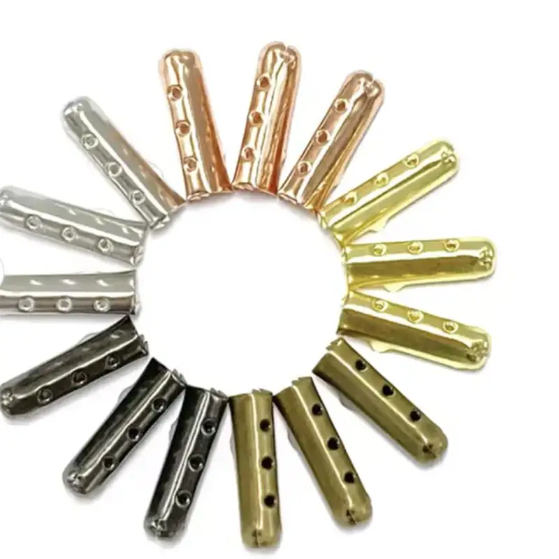 

100Pcs Shoelace Head Metal Replacement For Shoestrings Bullet Aglets Tip Rose Gold Shoe Lace Tips Shoes Accessories Wholesale