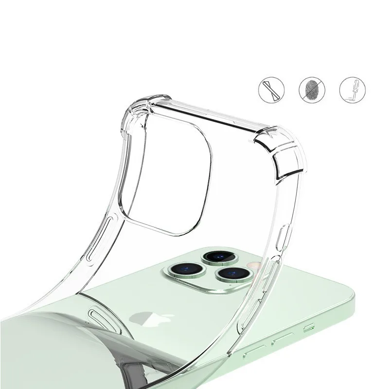 1.5MM Thick Air-Bag Clear Case For Motorola Moto G17 G57 G67 G96 G86 G56 G85 G75 G05 G84 G64 G54 G24 G14 G06 Cover Fundas