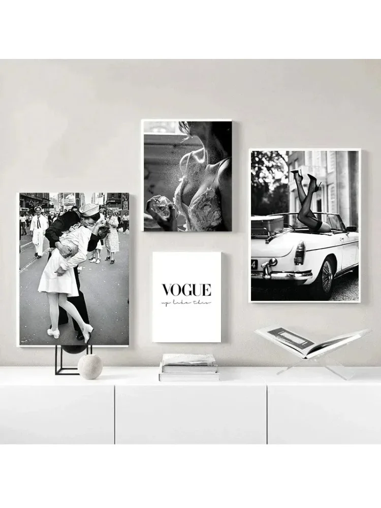 Affiche de décoration de maison Vintage à la mode, affiche de parfum de femme et imprimés, peinture sur toile, images d'art murales, décor de salle de maison