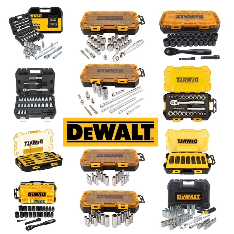 dewalt tool acessorios conjuntos de manga chave de catraca vela de faisca adaptador de manutencao mecanica cromo vanadio combinacao de aco 01