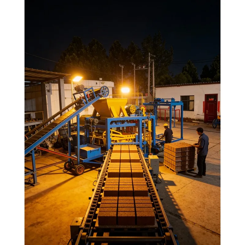 Interlocking Brick Making Machine Automatic Cement Concrete Block Production Line Hollow Brick Maker for Construction Factory