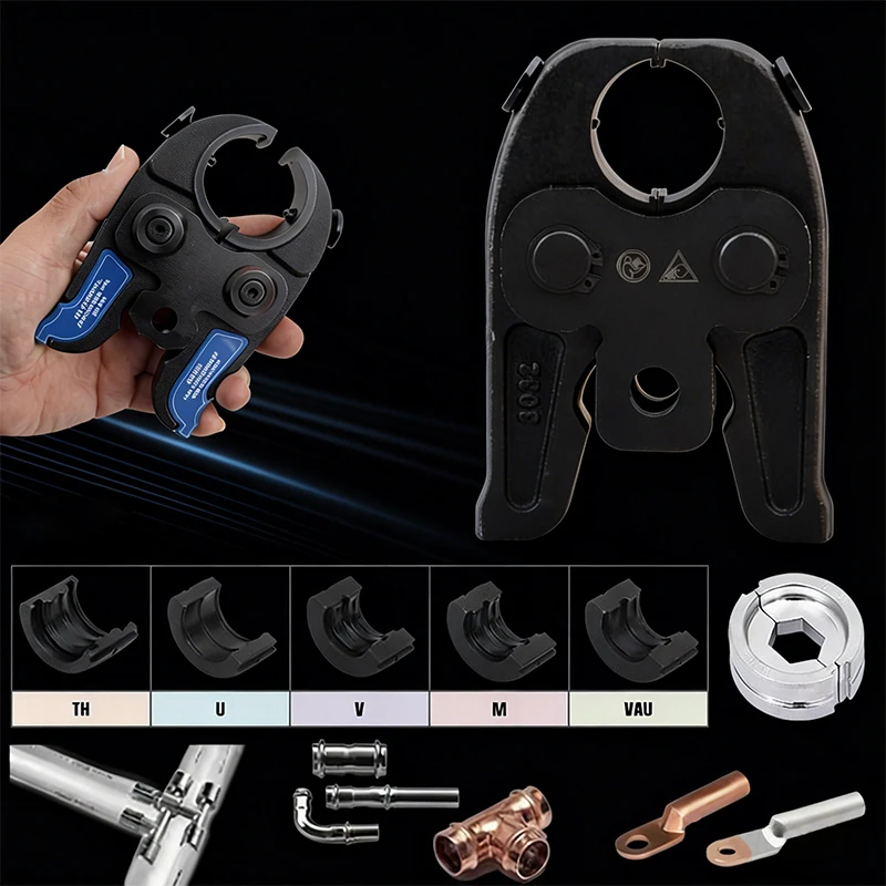 

U/TH/V/M/VAU Type Universal Press Tool Jaws for PEX Stainless Steel Pipe Cable Crimping Dies Set