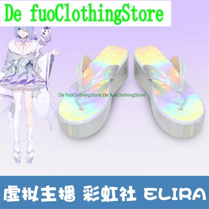 Defuo Hololive Elira Pendora-zapatos de Cosplay, botas, juego de Anime, accesorios para fiesta de Halloween, botas