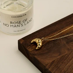 ENFASHION Collares Para Mujer Croissants Pendant Necklace For Women's Stainless Steel Gold Plated Jewelry Graduation Party 3453