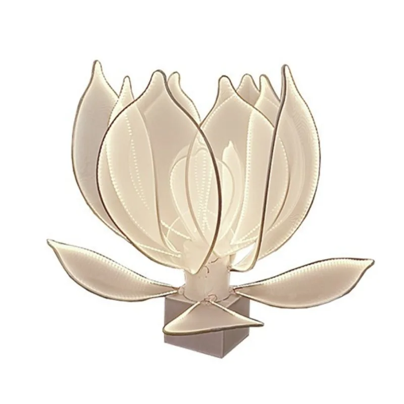 Dynamic crystal flower wedding ornament props, wedding stage ceiling, luminous pendant, wrought iron dynamic peony flower