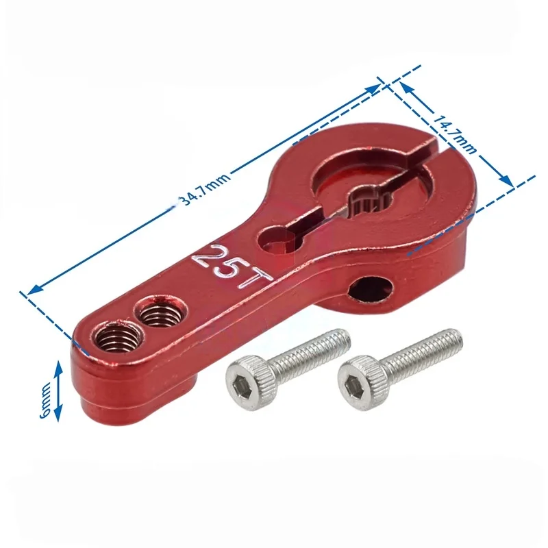 25T standard one-word rocker arm MG995 MG946R MG996R MG945 S3003 servo motor metal rocker arm