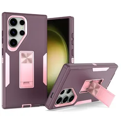 For Samsung Galaxy S25 S24 S23 S22 Ultra Plus S21 FE A73 A54 A53 A34 A33 A32 A25 A22 A15 A13 5G A24 4G A23 A14 Case W/ Kickstand