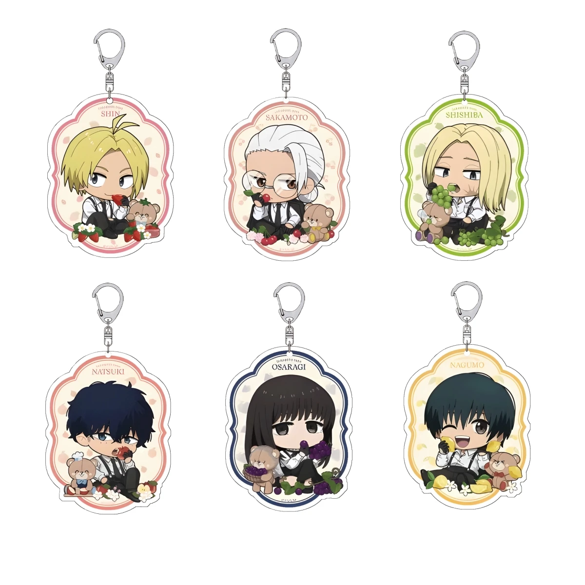 Sakamoto Days 6cm Anime Acrylic keychain aro Sakamoto Ren Shintei Tanaka suitable for bags and keys Christmas decorations