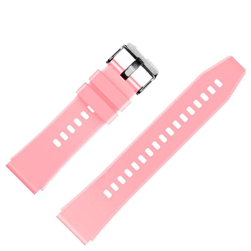 22mm universal silicone smartwatch banda pulseiras de relógio de liberação rápida para huawei gt4/gt2/gt3pro samsung amazfit pulseira