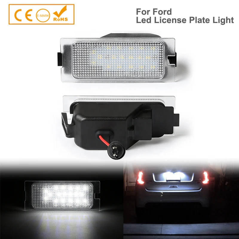 

2Pcs Error Free Car LED License Number Plate Light Lamps For Ford Edge 2007-2014 Escape 2008-2012 Mercury Mariner 08-2011