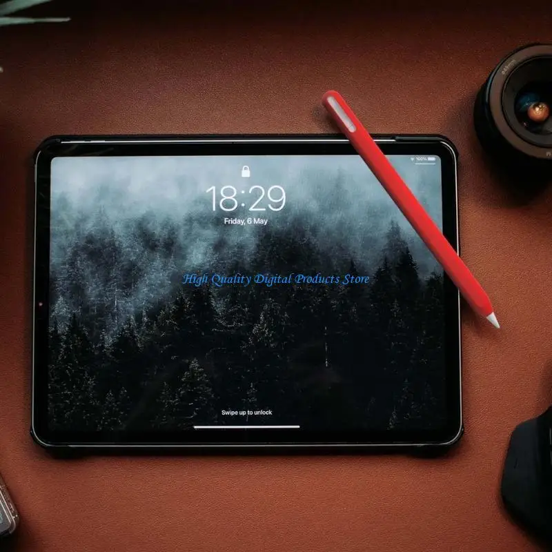 연필을위한 U2JE 인체 공학적 실리콘 그립 (USB C) 보호자 편안한 글쓰기