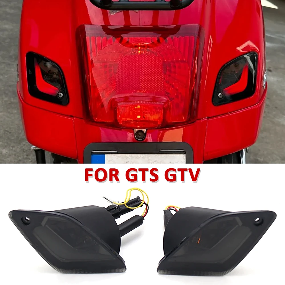 

For Vespa GTS300 GTS 300 GTS250 GTS150 Lamp Motorcycle Scooter LED Turn Signal Indicators Light Front Rear Blinker GTV 300 250