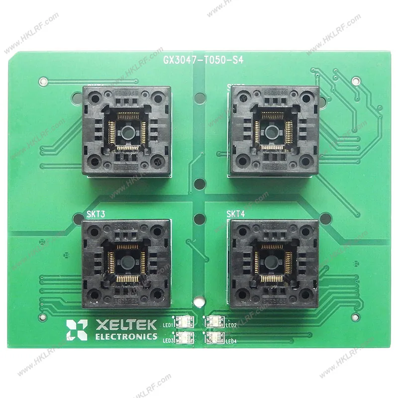 Original Xeltek GX3047-T050-S4 Quad QFP Socket Adapter for SuperPro 7500N Mass QFP IC Programming