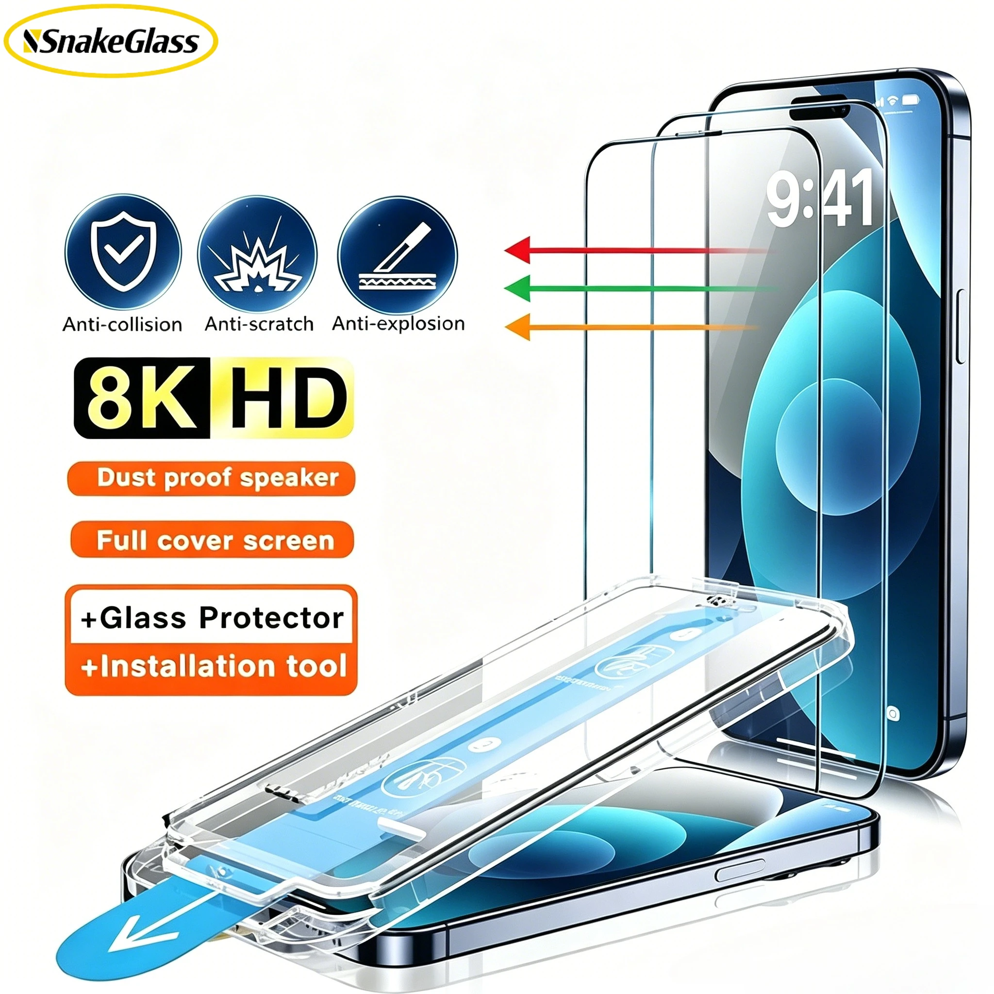 Ein-Klick-Installation HD-Displayschutzfolie für Xiaomi Redmi Note 15 14 13 Pro Plus 12 11 10Pro Hochauflösende Kratzfeste Folie