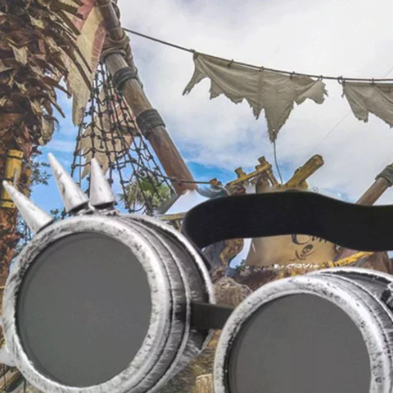 

New Motorcycle Retro Steampunk Glasses Driver Gothic Sunglasses Protective Glasses Decorations Multiple Models Dress Up Tool