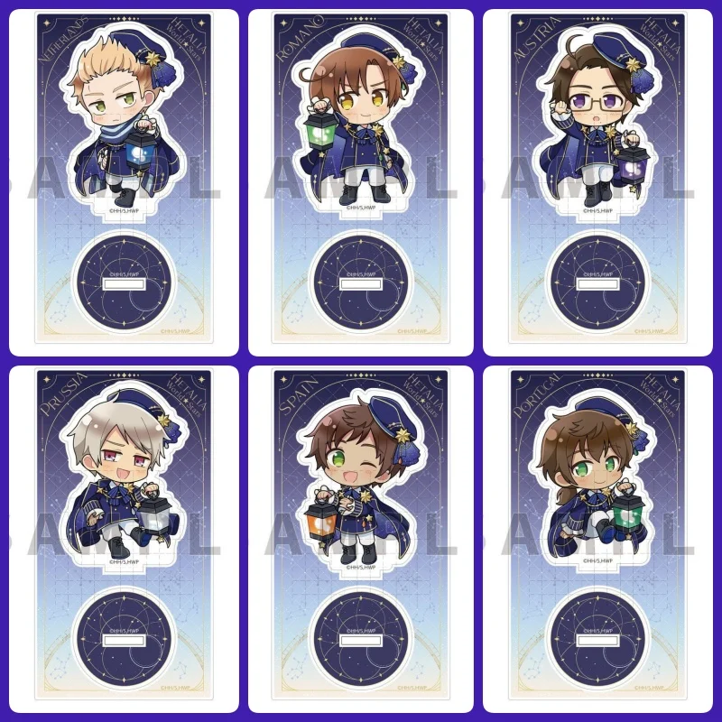 Hetalia The Soul of The Curtain Ver. Acg Stand Starry Sky Alfred F. Jones Acrylic Stand Francis Bonnefeuille Keychain Toys 10cm