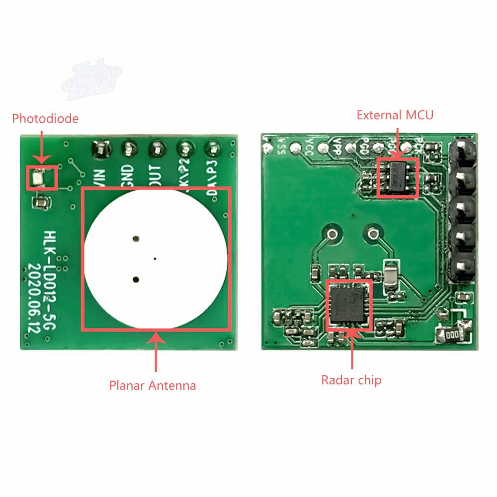 Hi-Link 5.8G  Radar Sensor Module HLK-LD012-5G Ultra-low power Module Radar Induction Switch Sensor Module Power Supply 