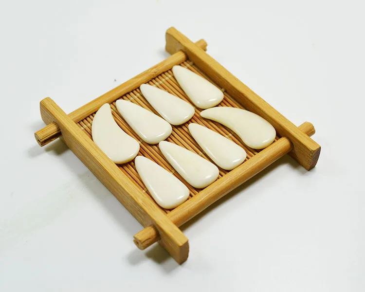 Natural Bovine Bone False Nail for Guzheng Zither Guqin Finger Protection Adults Children Professional Performance Accessories