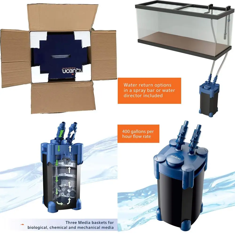 

Aqueon QuietFlow Canister Aquarium Filter 100-150 Gallons