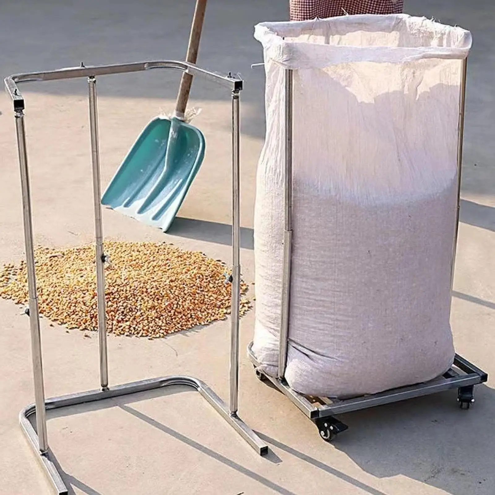 Bag Holder Sack Holder Grain Loading Load Bearing Multiuse Heavy Duty Portable Practical Bag Support Stand Tool Bagging Device