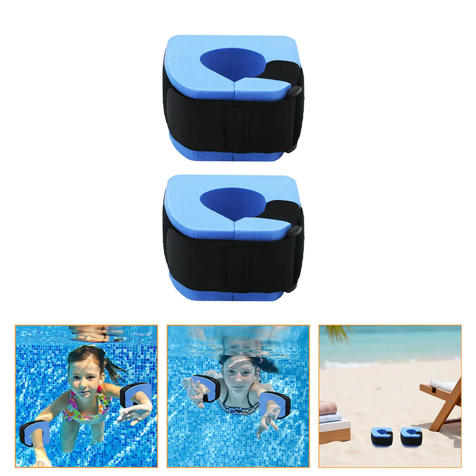 

Пара надувных нарукавников для плавания с милым мультяшным дизайном, детский комплект для обучения плаванию, прочный и безопасный аксессуар для плавания