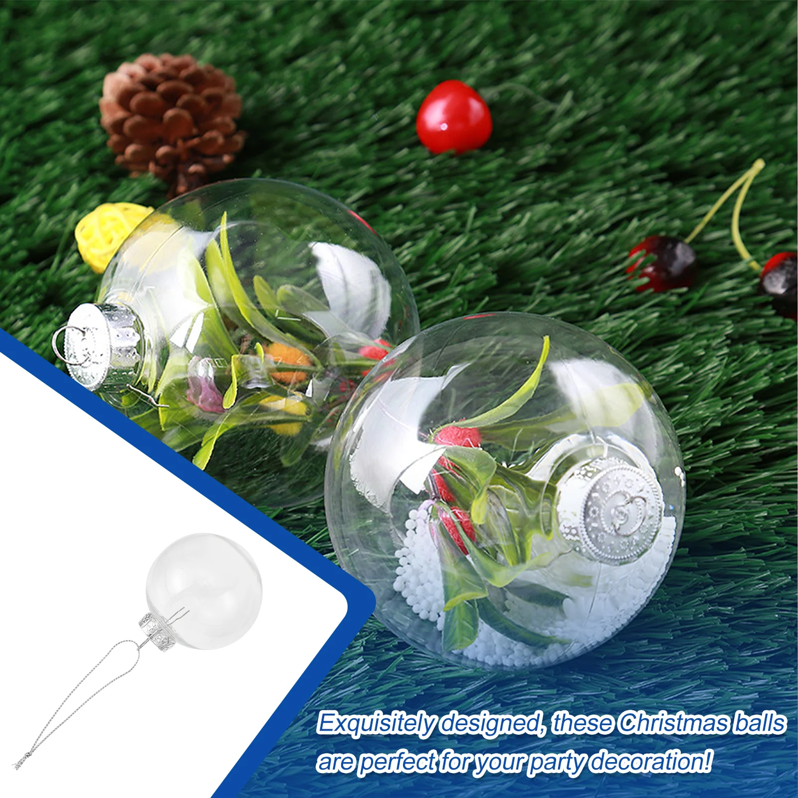 

12Pcs Christmas Tree Ball Decors Premium Hanging Ornament for Holiday Party Decoration Xmas Decoration Balls Festive Supplies