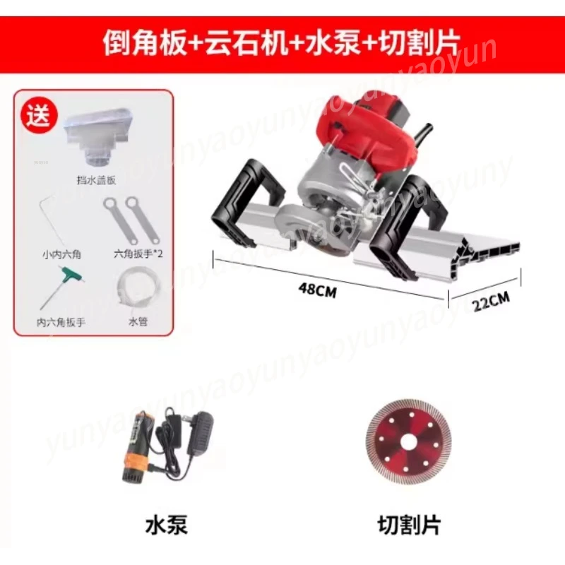 

43 ° Направляющая пластина для снятия фаски с плитки, беспыльный угловой резак для угловой шлифовальной машины