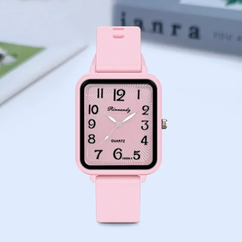 Brand Silicone Strap Watch Student Leisure Square Digital Women Quartz Watch New Fashion Ladies Luxury Wristwatch Dropshipping