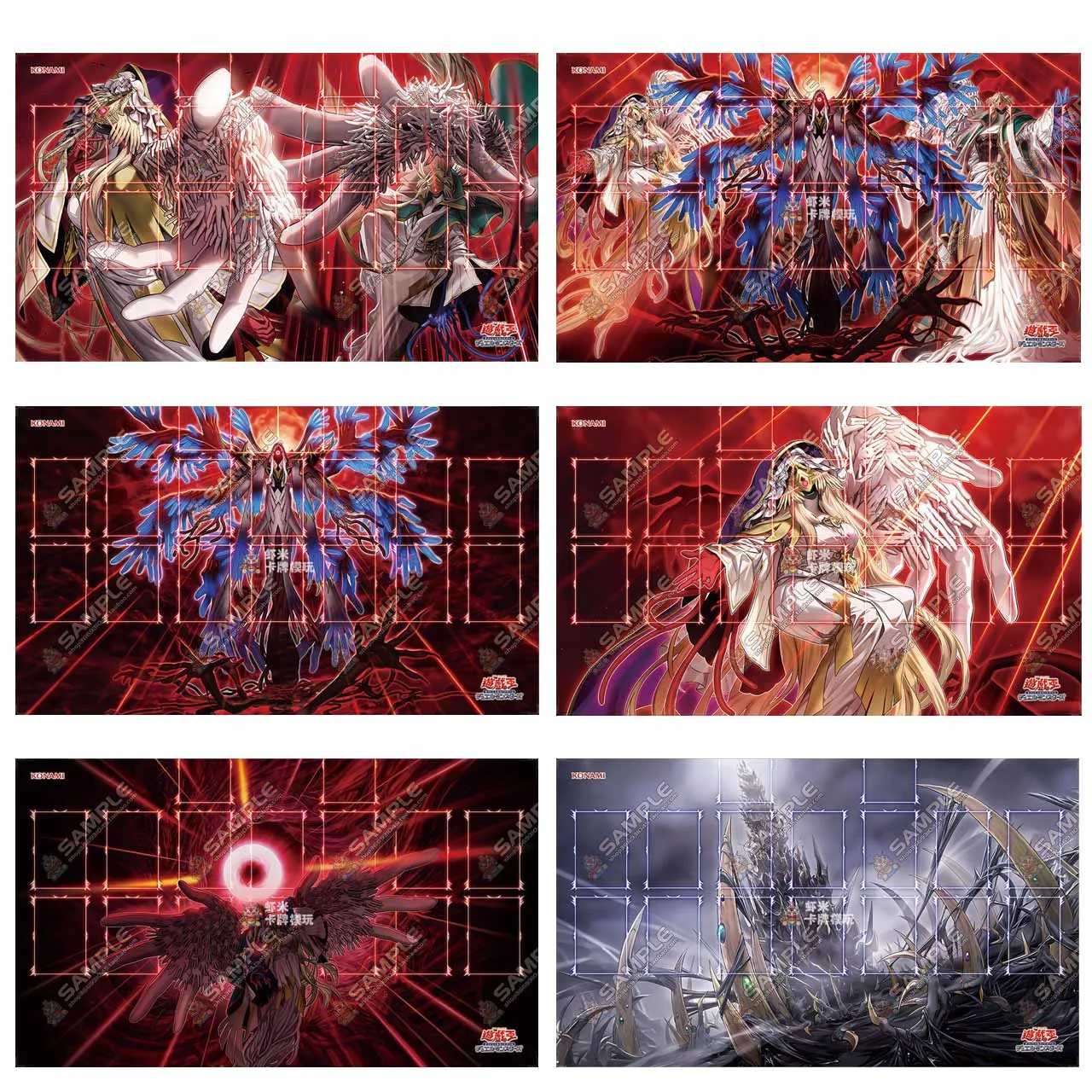 

600x350mm Yu-Gi-Oh! Hecahands Themed Trading Card Playmat Hecahands Yadel 2mmStitched Edge Single Rubber Board Game Card Mat Toy