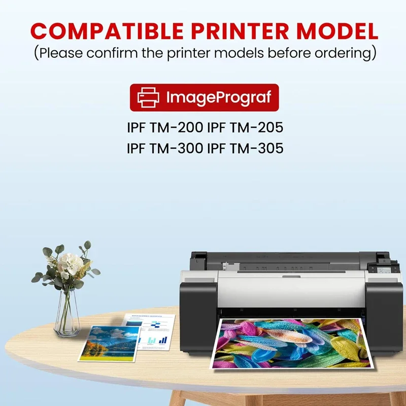 PFI120 PFI-121 Compatible Ink Cartridge For Canon TM200 TM205 TM300 TM305 TM-250 350 355 Printer With Pigment Ink And Chips