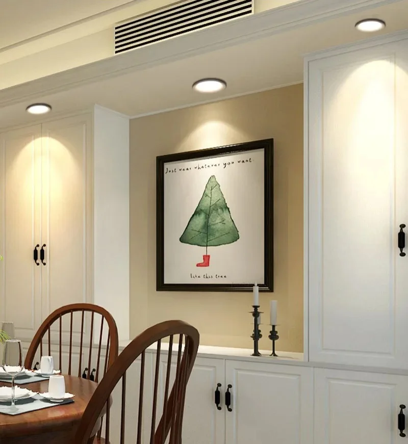 LED Spot Light 5W 7W 12W LED Spotlight Bulb 110V 220V Recessed Downlight Ceiling Lamp Showcase Decorative Lighting Panel Light