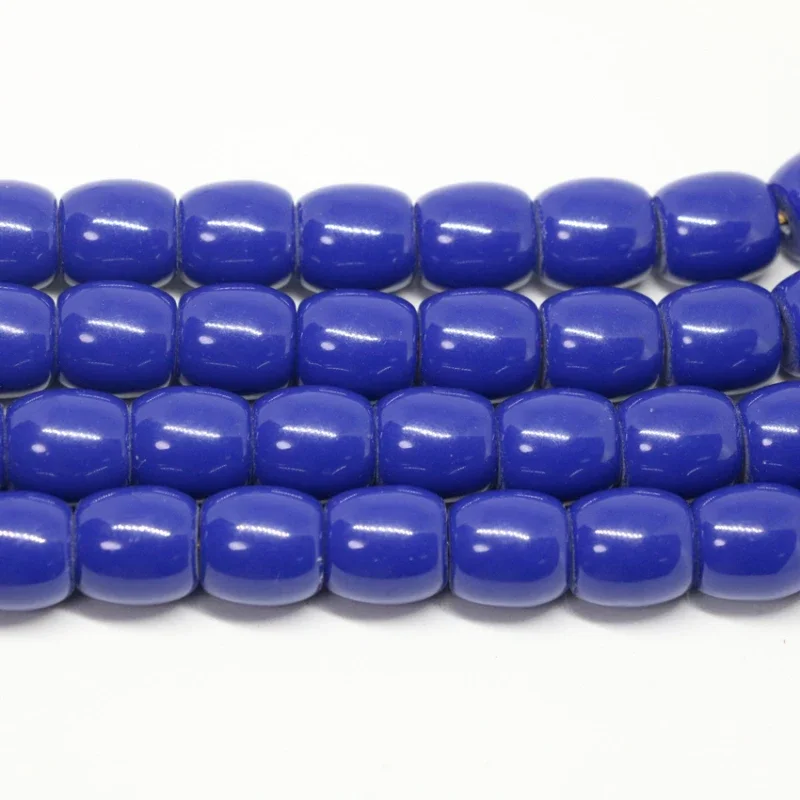 9*9mm 10*10mm 12*12mm Orange Red Imitation Resin Beeswax Barrel Rice Loose Spacers Beads Diy Gifts Jewelry Making 15inch B57