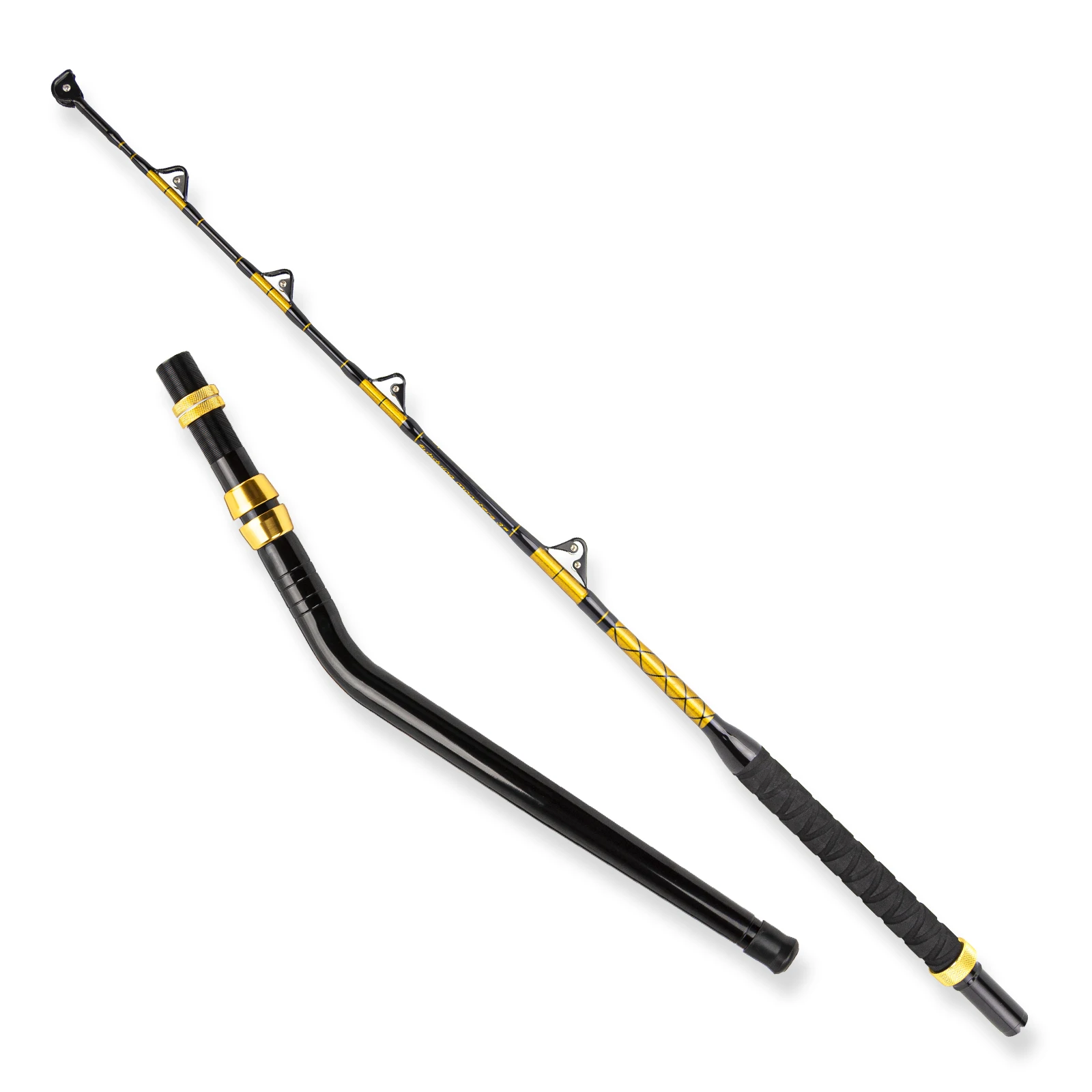 100LB Fiberglass Big Game Trolling Rod Saltwater Offshore Deep Sea Boat Fishing Pole For Tuna