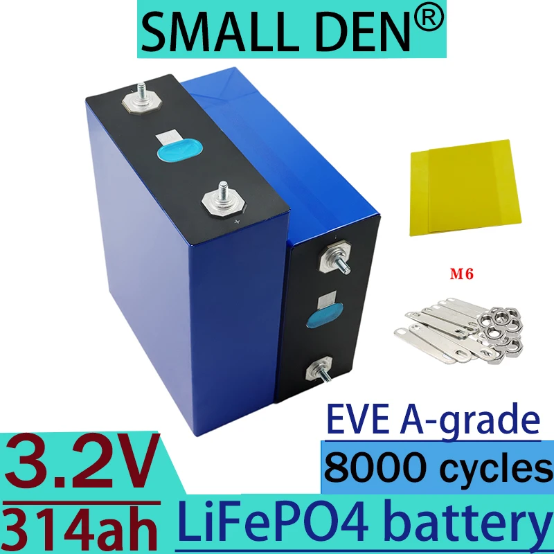 A-level NEW 8000 cycle life 3.2V 314Ah Lifepo4 battery squarey 314Ah 3.2V solar battery lithium iron phosphate battery