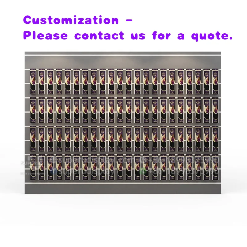 custom.Retail Wall Slatwall Display Racks Wigs and Hair Extension Human Hair Wig Shop Display Rack Furniture Design Manufact