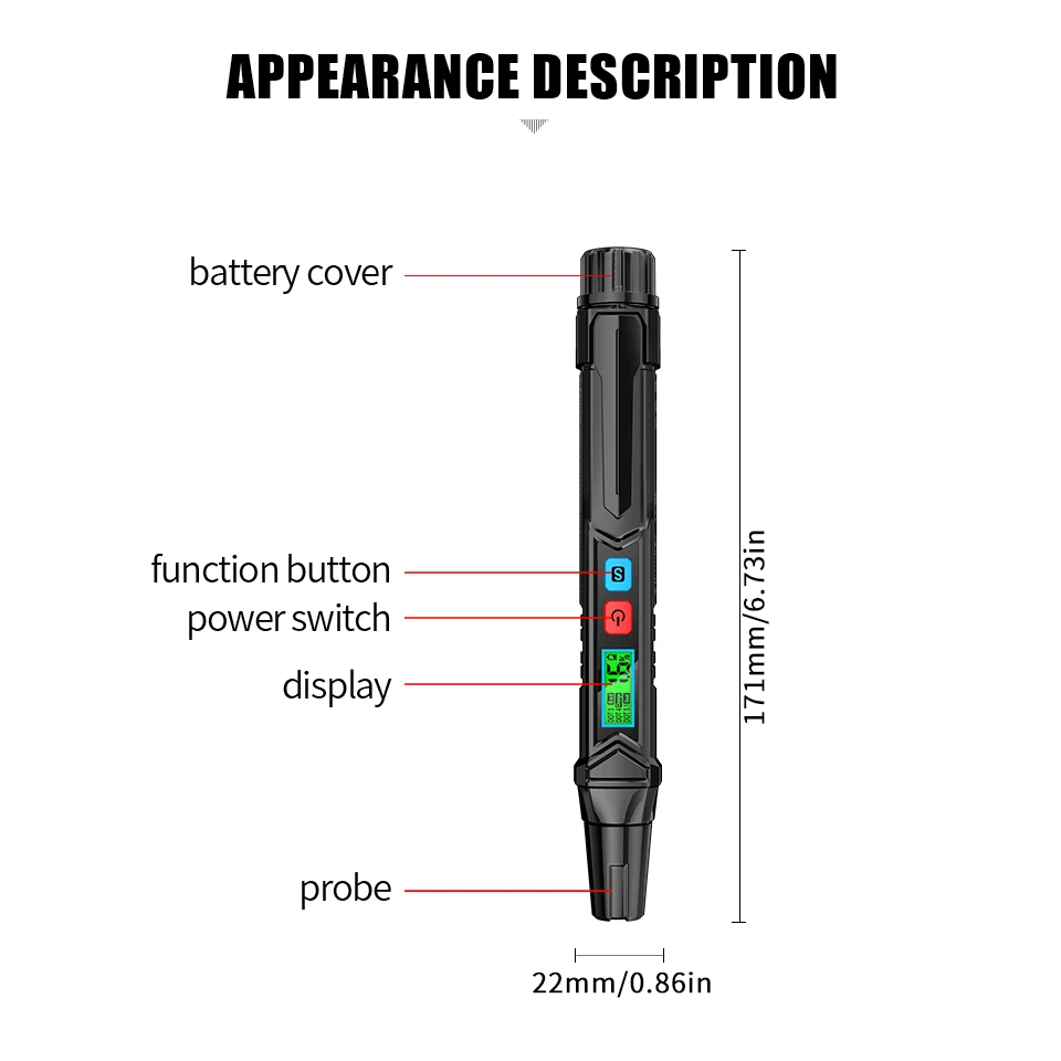 Aicevoos Digital Brake Fluid Tester Auto Car Brake Liquid Detector for DOT3/DOT4/DOT5.1 Accurate Brake Oil Testing Pen