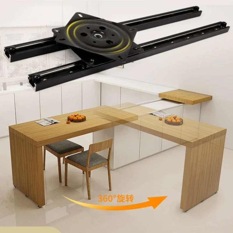 360-Degree rotating desk countertop five accessories Pull and telescopic translation table slide rail at any angle