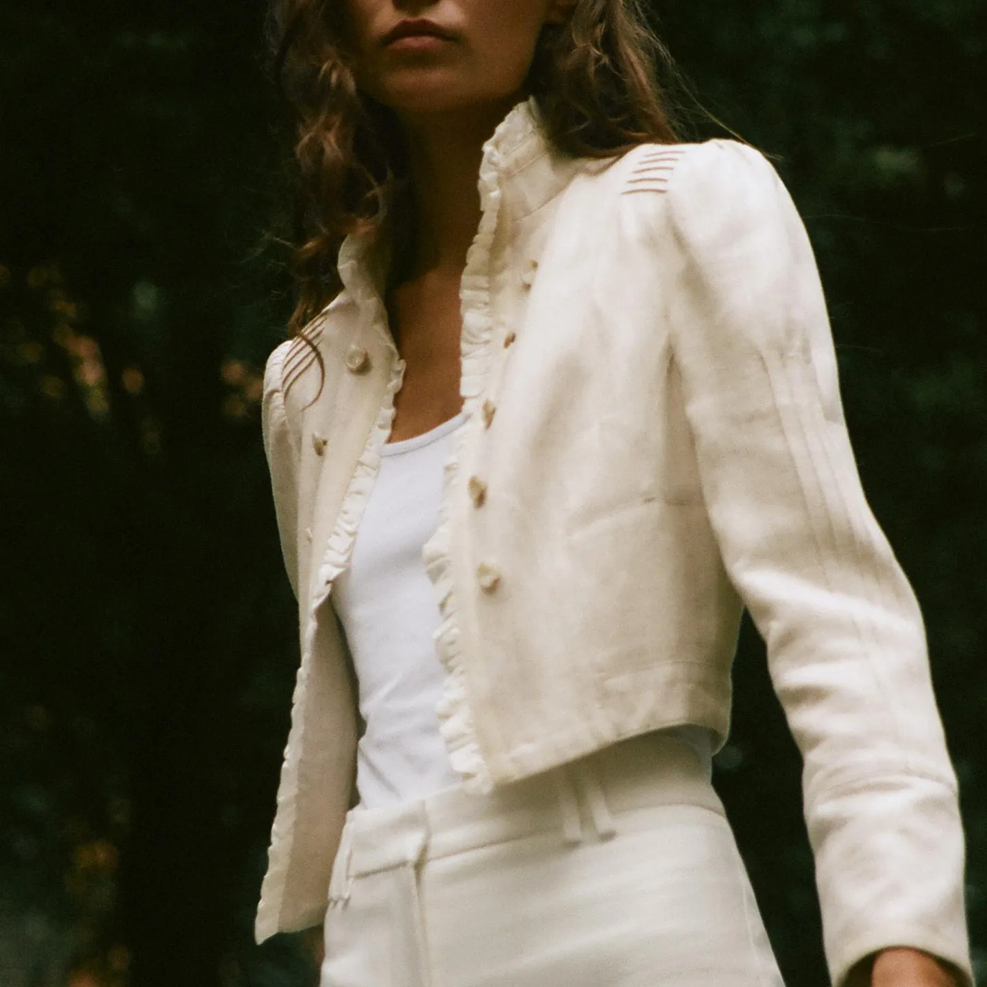 Women's Summer 2026 Short Sleeveless Decorative Long Sleeve Suit Jacket Standard Fit Commute Style Chinese Production
