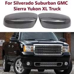 Carbon Fibre Car Side Wing Rearview Mirror Cover Caps For CHEVROLET Silverado TAHOE SUBURBAN GMC Sierra Yukon XL Truck 2007-2013