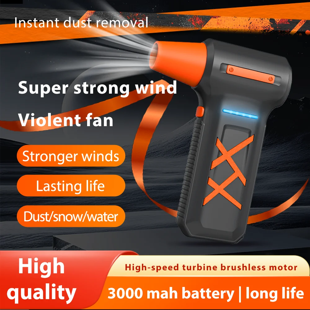 1000,000 RPM Turbofan High Power Jet Fan Brushless Motor Variable Speed Dust Blower Cleaning Tool Air Duster