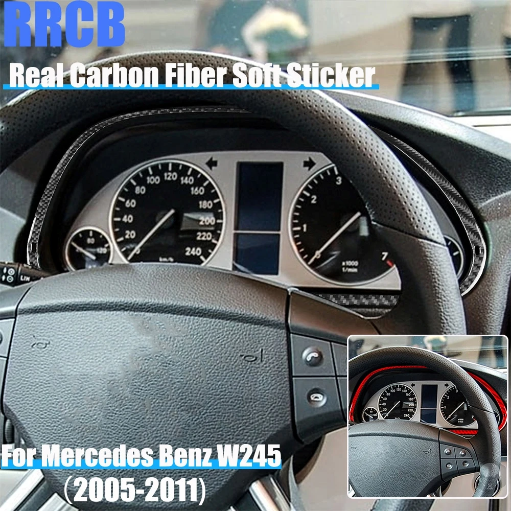 

Автомобильные аксессуары из углеродного волокна, крышка спидометра, мягкая наклейка для Mercedes Benz W245 B-Class 2005 2006 2007 2008 2009 2010 2011