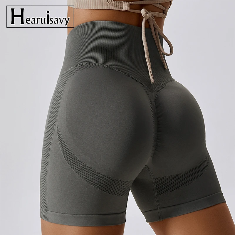 Seamless Sports Shorts Women High Waist Cycling Shorts Gym Women Workout Booty Shorts Scrunch Push Up Legging Woman Yoga Shorts