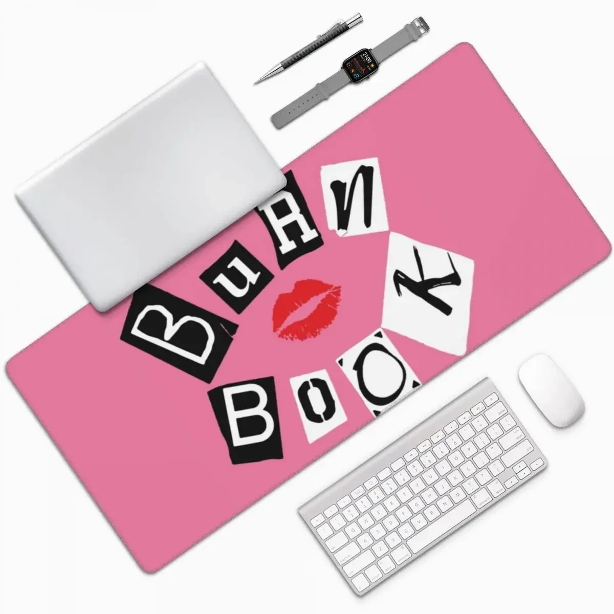 

Burn Book Large Mouse Pad Computer Keyboard Mouse Mat Gaming PC Laptop Desk Mat Office Accessories Table Mats
