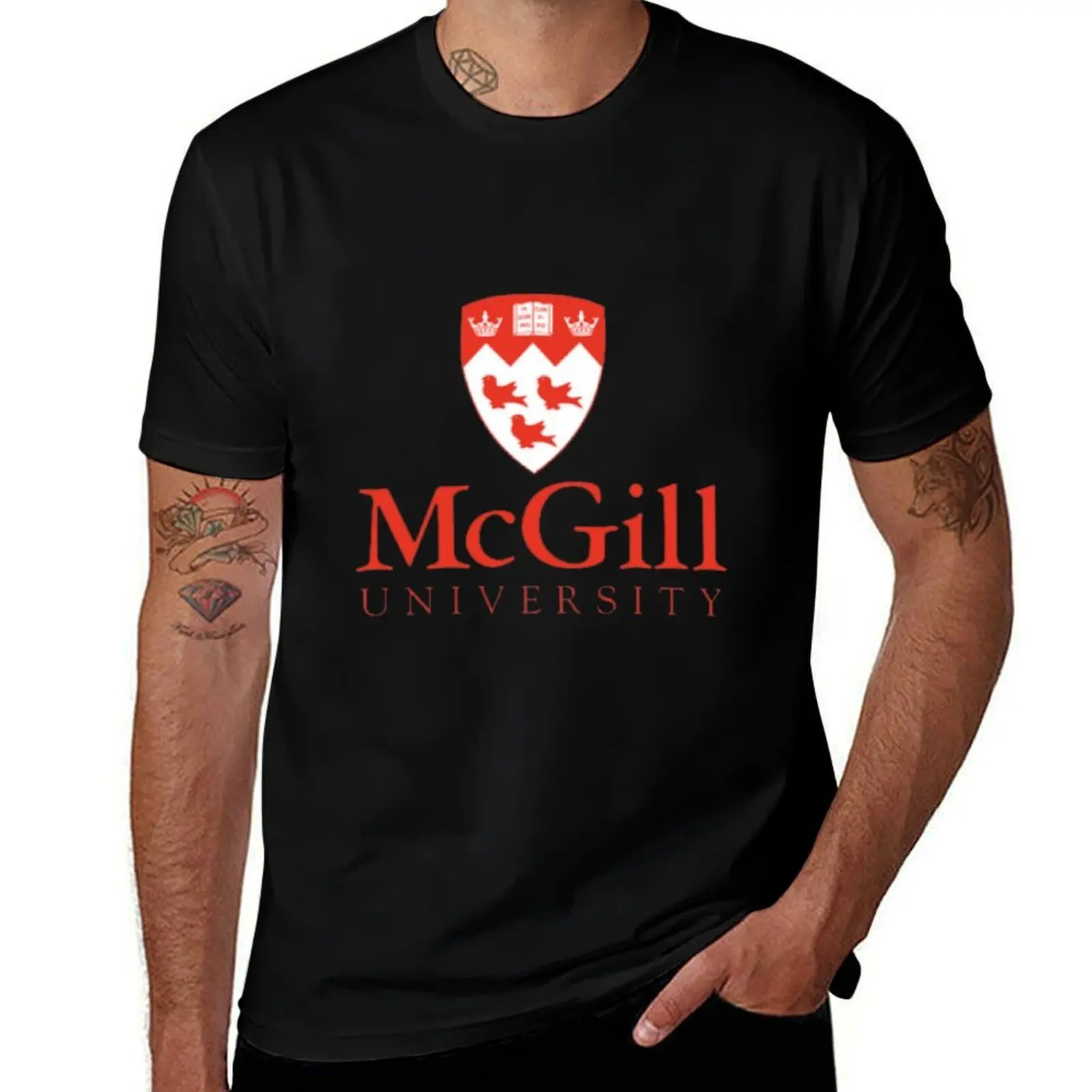 McGill Univ Logo T-Shirt t shirts for man graphic tees T-Shirt
