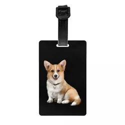 Pembroke Welsh Corgi Luggage Tag for Travel Suitcase Pet Dog Gift Privacy Cover ID Label